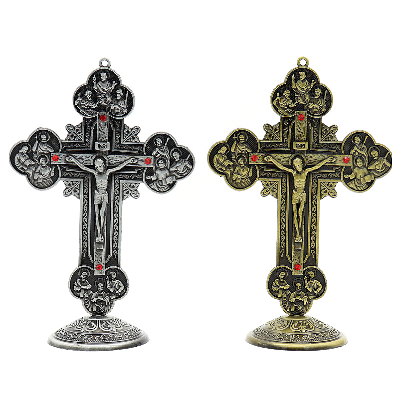 Home Office Icon - Cruz religiosa católica, 12 apóis, estátua