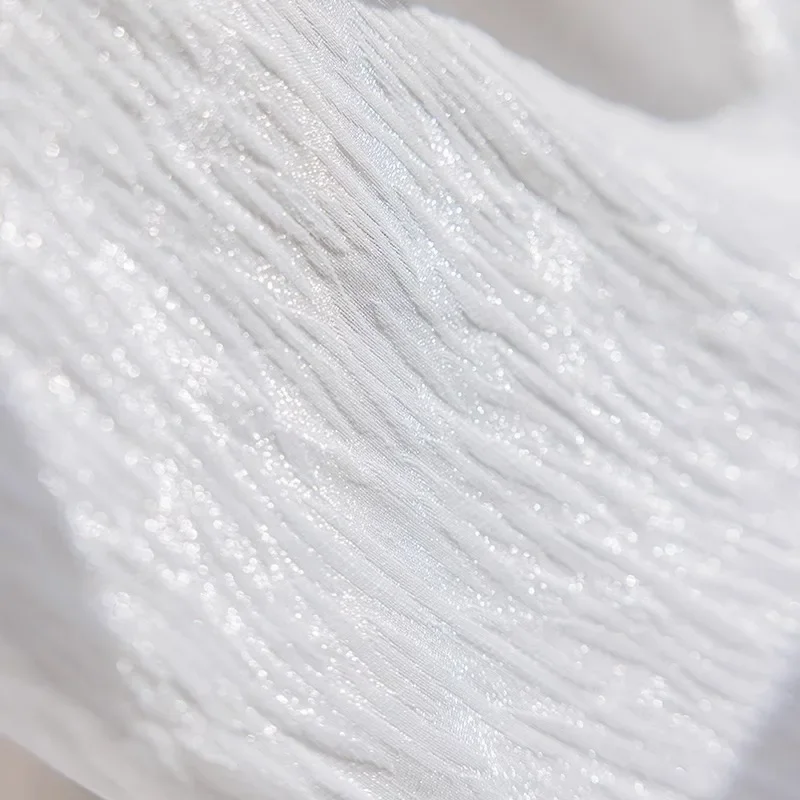 Home Office Buy - 1 pc francês branco brilhante tule