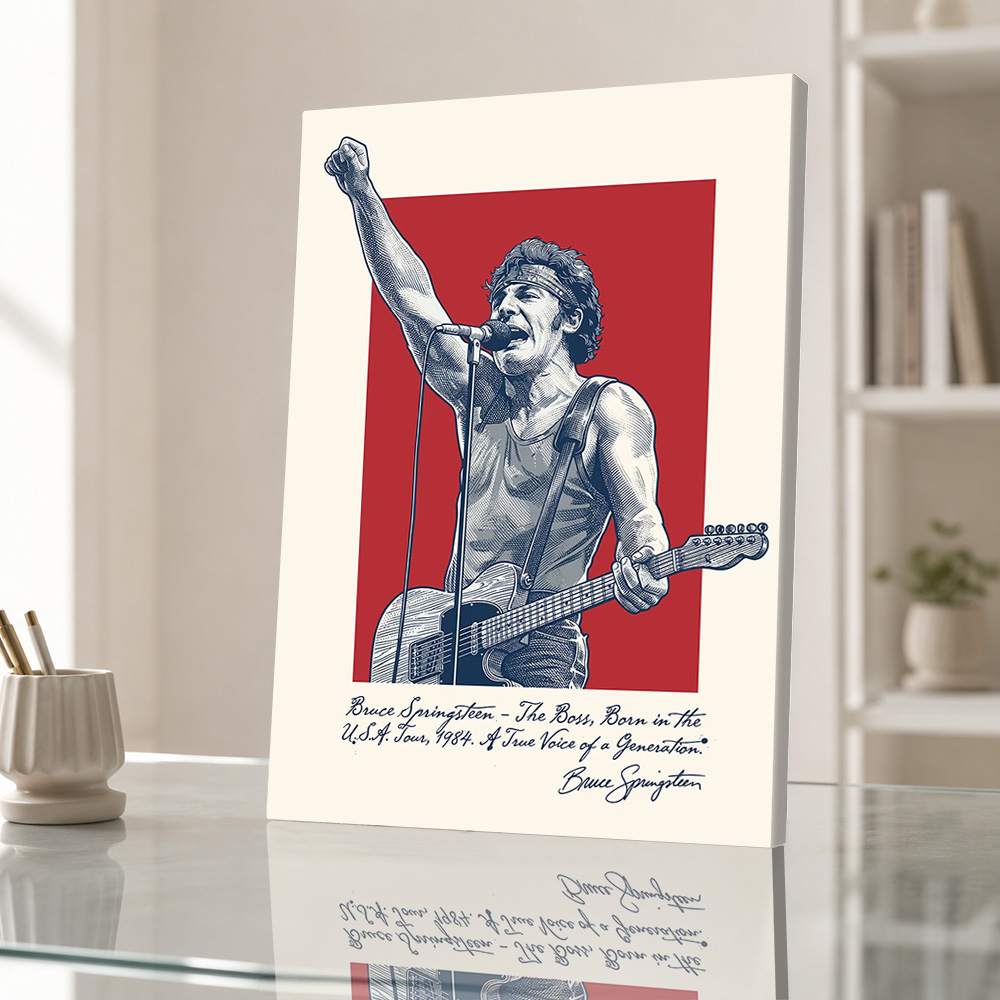 Pôster em tela de Bruce Spring - Home Office Icon avaliação e preço