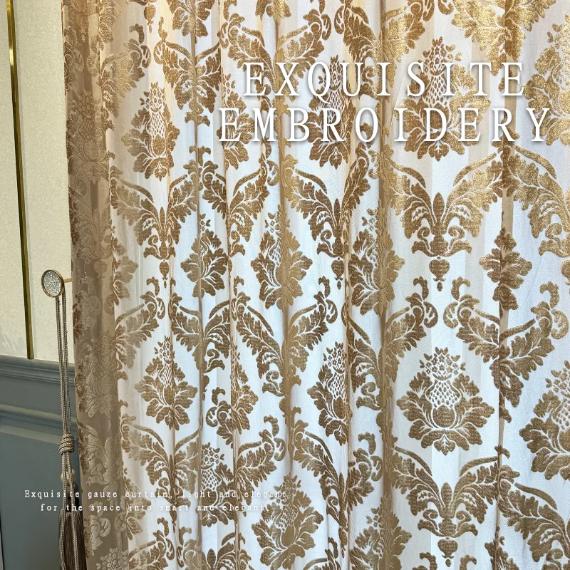 Francês dourado oco tule camur - Home Office Buy avaliação e preço