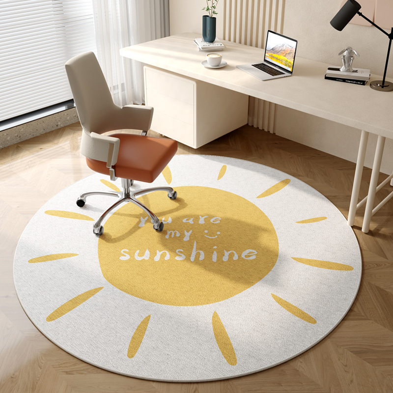 Tapete Redondo Moderno Abstrat - Home Office Cozy avaliação e preço
